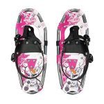 White Mountain - Lightweight Snow Shoes with Deluxe Harness - Snowshoes for Kids - Made in Aluminum Alloy for Maximum Durability and Lightness - Include Tote Bag (8''x19'', Snowman Pink)