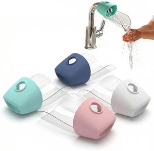 Elfzone Faucet Extender - 4 Pack Sink Xxtender, Faucet Extender for Toddlers Baby Children Hand Washing, Bathroom Kitchen Spout Extender for Faucet, Adjustable Faucets Extension