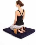 NOLAKH Foldable Yoga Meditation Bench Kneeling Chair, Wooden Yoga Stool, Folding Home Trainer