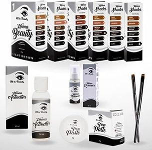 All in Beauty Henna Starter Eyebrow Coloring Kit, Eyebrows Henna Bundle for Brow Coloring, Vegan, Made from Natural and Harmless Ingredients, Tint your Brows, Long Lasting and Waterproof