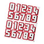 KITANDOVE 2 Sets Helmet Numbers Stickers Hockey Helmet Stickers Football Helmet Stickers Self-Adhesive Numbers Stickers Hockey Hat Stickers Numbers Stickers Numbers