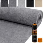 Trident Distributions 4 Way Super Stretch Lining Carpet for Camper Van Motorhome Car Vehicle Interior Including Heat Resistant Carpet Lining Glue, Campervan Accessories, Smoke 4m x 2m