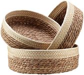 Round Rattan Baskets Set for Organi