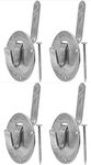 4 Pack of Hillman 591810 No Stud Picture Hanger 200lbs – Drywall Picture Hanger, Heavy Duty Picture Hanging Kit, Picture Mounting Hardware 4-Pack for Pictures, Art, Frames, Canvas, Paintings, etc.