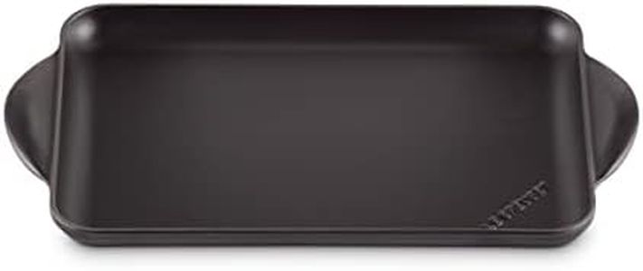 Le Creuset Parrilla de hierro fundido, Rectangular, 33 x 22 cm, Apto para todas las fuentes de calor, incluso inducción, Negro mate