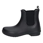 Crocs Women's Freesail Chelsea Boot W Rain Black, 9 M US