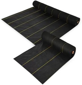 Dewitt Pro-5 Weed Barrier Fabric 5 oz, 3x250 & 6x250 Feet – Heavy-Duty Woven Landscape Ground Cover Mat for Raised Garden Bed, Greenhouse Gardening, Outdoor Landscaping, and Commercial Planting