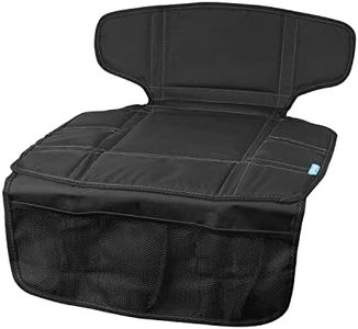 APRAMO Seat Mat Child Car Seat Protector Waterproof Non-Slip Baby Forward Rearward Car Seat Mat ISOFIX Compatible with 3 Mesh Storage Pockets