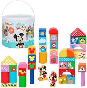 Woomax Kit de Construction pour bébé 40 pièces pour empiler Equilibio et ordonner – Jeu de Construction pour Enfants Jouets pour 1 2 3 Ans