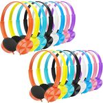 Ladont Kids Headphones Bulk 16 Pack for School Classroom Students, Class Set Headphones Perfect for Children Toddler Teen Boys Girls(8 Mixed Colors)