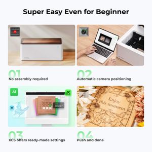 xTool M1 10W Laser Engraver and Cutter – Compact Desktop Machine