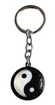 Metal Yin And Yang Symbol Key Chain (Multicolour)