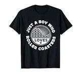 Roller Coaster Just A Boy Who Loves Roller Coasters T-Shirt