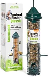 Squirrel Proof Bird Feeder - Squirrel Buster Classic - Marauders Off! Guaranteed Squirrel Proof/Metal