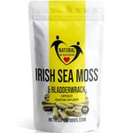 Sea Moss and Bladderwrack 60 Capsules (3600mg) High Strength Sea Moss | Vegan | Non GMO | No Binders No Fillers No Additives | Dr Sebi Irish Sea Moss