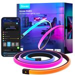 Govee RGBIC Gaming Lights, 10ft Neon Rope Lights Soft Lighting for Gaming Desks, LED Strip Lights Syncing with Razer Chroma, Support Cutting, Smart App Control, Music Sync