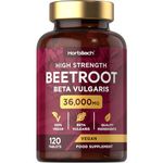 Beetroot Tablets 36000mg | 120 Tablets | High Strength 25:1 Beetroot Extract | Suitable for Vegans and Vegetarians | by Horbaach