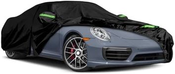 Waterproof Car Cover Replace for 1998-2024 Porsche 911 (991/992/996/997 Series) Carrera 4S/Turbo/GT3/GTS, 6 Layers All Weather Full Car Covers with Driver Door Zipper for Sun Snow Rain Dust Protection
