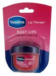 Vaseline Lip Therapy Rosy Lips Flavor Dry Chapped Lips 0.25 Oz (7G), Pink