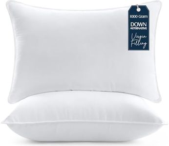 Utopia Bedding KopfKissen (2er Set), 50 x 70 cm Schlafkissen, Atmungsaktiv et Weich Kissen (Weiß)
