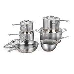 Cuisinart 89FB-11FBC 11-pc Stainless Steel Copper Band Cookware Set