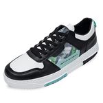 Sixth Street mens Spade WHITE/BLACK Sneakers_9 UK (SSM063)