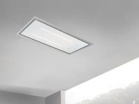 ViandPro Aria Flush Fit Ceiling Hood 90 x 30 White/Stainless Steel Frame Fits Between Joists