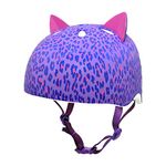 Krash Unisex Youth Krash Fit System Youth (8+ Years) - Leopard Kitty Unisize 54-58cm Helmet, Leopard Kitty, UK