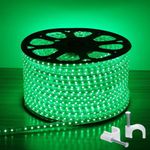 Radiato ES LED Strip Rope Light,Water Proof,(Home Decoration,Festive Lights,Diwali Lights) with Adapter. (Green, 50 Meter)