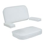 The Wise Company 8WD120AB-2-710 120AB Series Deck Chair Replacement Cushions and Arm Pads, White