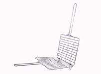 Malabar 13"x13" Al Faham Portable Barbecue BBQ Grill Net, Roast Grilling Tray Made with Highly Durable Stainless Steel. (13"x13")