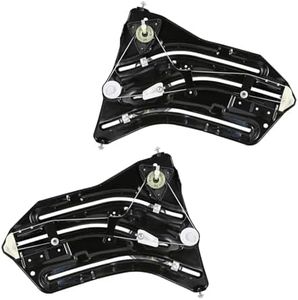 BINB ROAD Window Regulator Set Rear Quarter Left and Right 51377111017 + 51377111018 Compatible with BMW Mini Cooper Cabrio R52 2002-2008 | R57 2007-2015