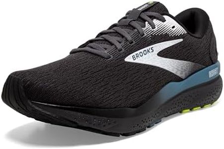 Brooks Men’s Ghost 16 Neutral Running Shoe - Black/Ebony/Blue - 10.5 Medium