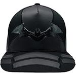 Concept One Unisex's Dc Comics The Batman Dad Hat, Armor Design Baseball Cap with Flat Brim, Black, One Size