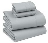 RUVANTI Gray Sheets Queen Size Bed 