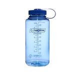 Nalgene 32 oz Wide Mouth Water Bottle BPA-Free, Durable & Leak Proof, Lightweight Bottle for Hiking & Gym, Work & Travel, Baby Blue