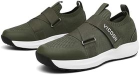 Vicogn Mens Womens Indoor Cycling Shoes Compatible with SPD System Pedal, Outdoor Walkable Bike Shoes with SPD Cleats Included, Green, 8 Women/6.5 Men