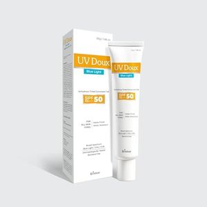 Brinton UV Doux Blue Light Sunscreen Protection Gel SPF 50 PA+++ UVA/UVB for Men & Women | Matte Finish & Water Resistant | For All Skin Types, 30g