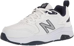 New Balance Men's 857 V3 Casual Comfort Cross Trainer, White/Navy, 11