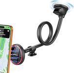 APPS2Car for MagSafe Car Mount Magnetic Phone Holder Upgraded 15-Inch Long Arm Suction Cup Windshield Mount fits iPhone 17 Pro Max Plus 16 15 14 13 12 Mini