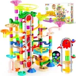 JOYIN 236Pcs Glowing Marble Run wit