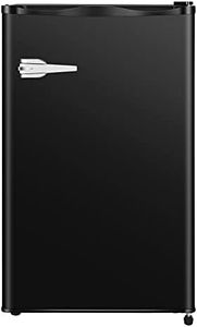 Antarctic Star Mini Upright Freezer -2.3 cu.ft Compact freezer with Removable Shelves and Adjustable Thermostat,Better for Home/Kitchen/Office(Black)
