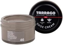 Tarrago Shoe Cream Professional Shoe Polish for Leather Boots, Shoes, Purse, Furniture Eco Friendly Leather Conditioner 1.7oz - Taupe Gray #46