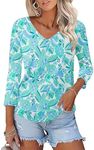 KTILG 3 4 Sleeve Shirts for Women S