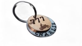 Streetsoul Pet ID Personalized Copper Hand Stamped Tag for Pet Dog, Cat ID Customized Dog Tag (777 Charlie Style)