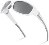 DEAFRAIN Polarized Sports Sunglasses for Men Women Driving Fishing Cycling Running UV Protection