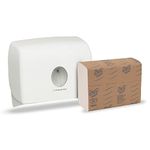 Kimberly-Clark Professional® Aquarius® Multifold Paper Towel Dispenser (M Fold) Combo with 1 Pack Multifold Paper Towel (70220B)