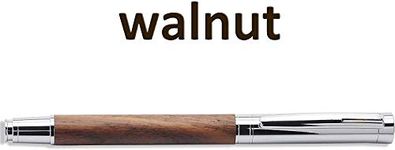 LACHIEVA LUX Elegant Walnut Rollerball Pen Set.Nice Wood Roller Pen with German-made Refill. Luxury Wooden Writing Pen for Men, Women. Executive, Office Gift (Walnut)