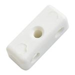 Merriway BH03653 (20 Pcs) Modesty Block Wood & Furniture Jointing Connector White - Pack of 20 Pieces