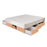 bellvita waterbed with drawers including delivery, beech, 180 cm x 220 cm